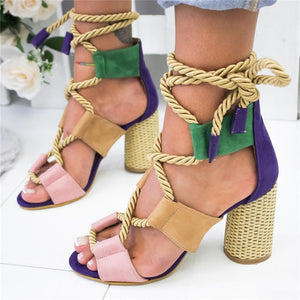 Women New Sandals Women High Heel Peep