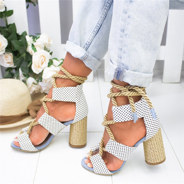 Women New Sandals Women High Heel Peep