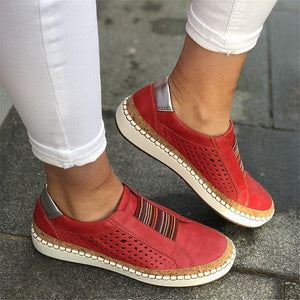 PUIMENTIUA Leather Loafers Shoes Women