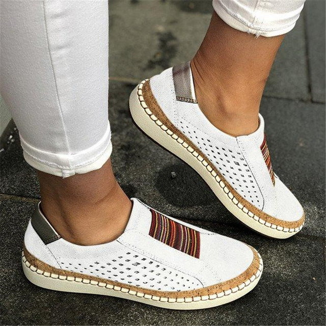 PUIMENTIUA Leather Loafers Shoes Women