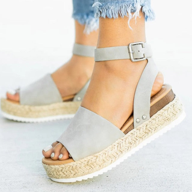 Women Sandals Plus Size Wedges Shoes For