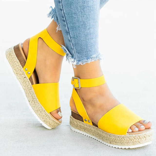 Women Sandals Plus Size Wedges Shoes For