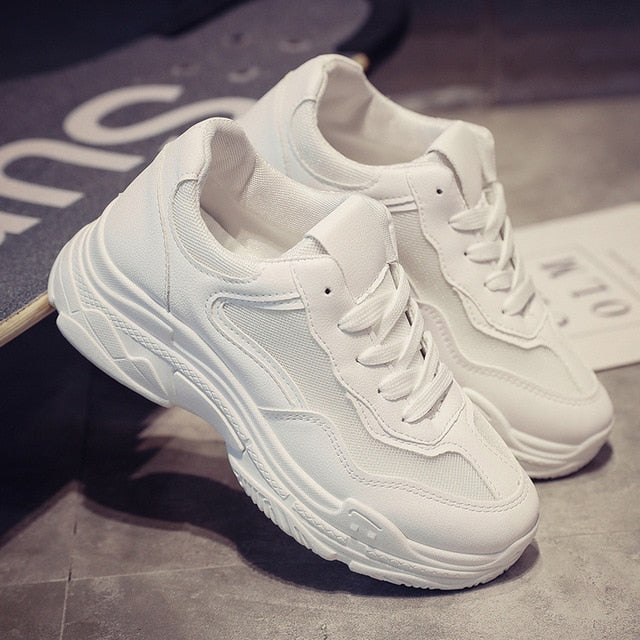 ALL YIXIE 2019 New Summer White Mesh Women Sneakers Fashion