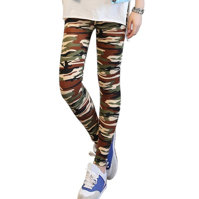 Casual Camouflage Fitness Leggings Women's