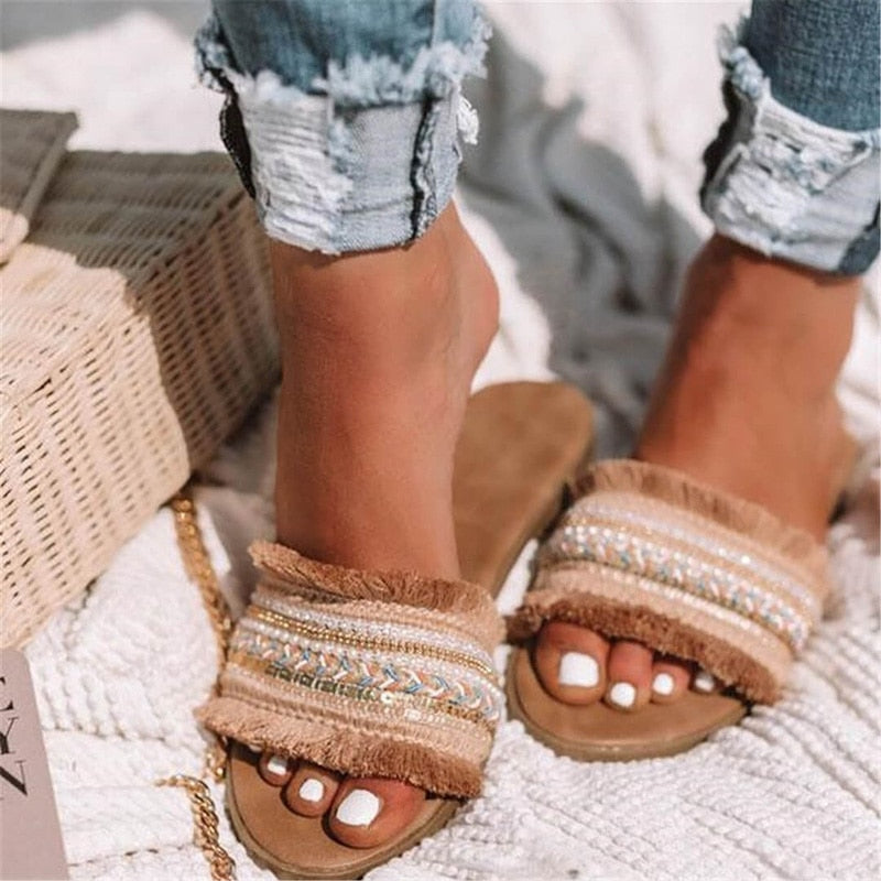 Women slippers 2019 summer new Rome Retro